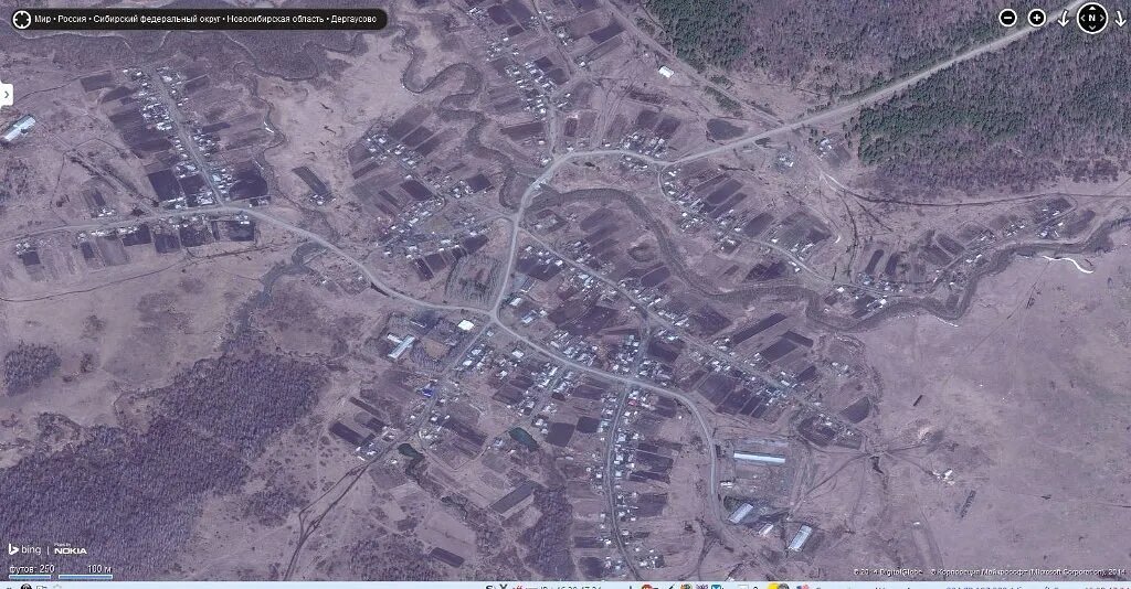 Вид со спутника.