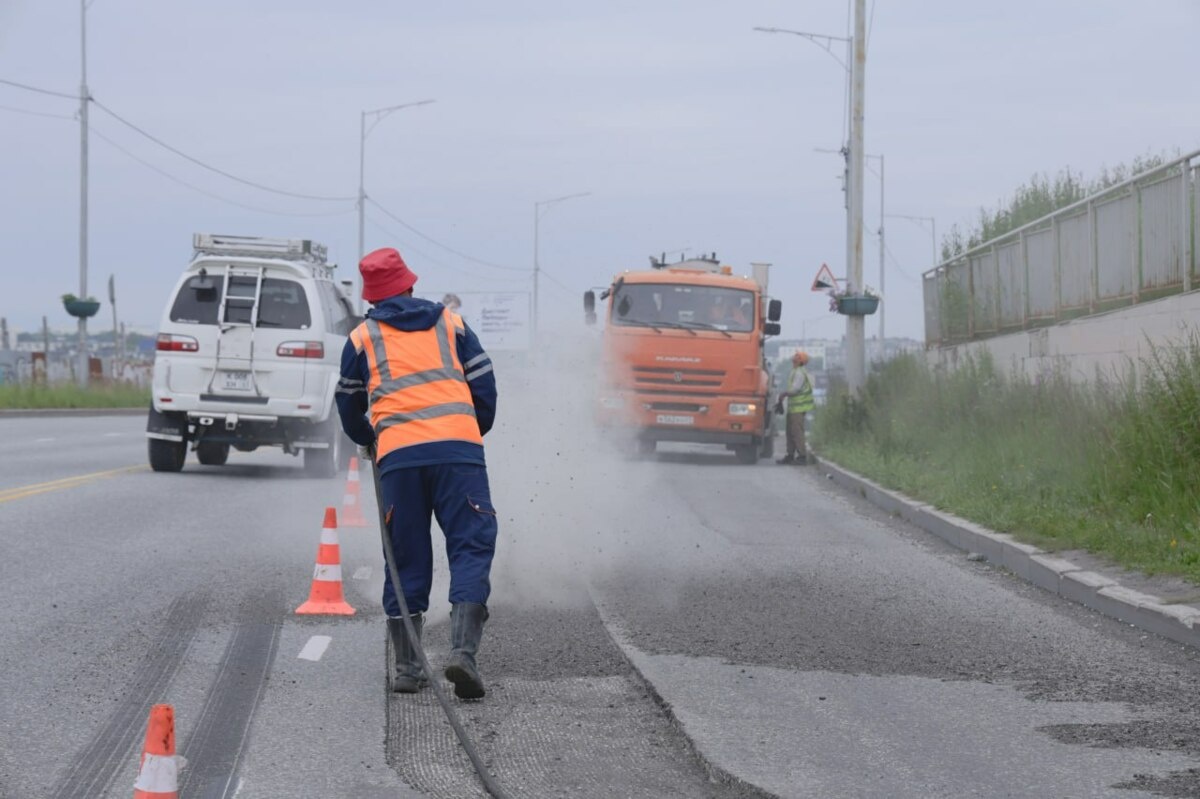 Фото: Ямочный ремонт в Петропавловске-Камчатском / Администрация ПКГО