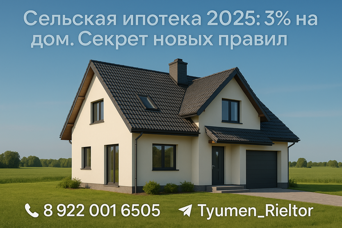    Сельская ипотека 2025: 3% на дом. Секрет новых правил. Святослав Шакин