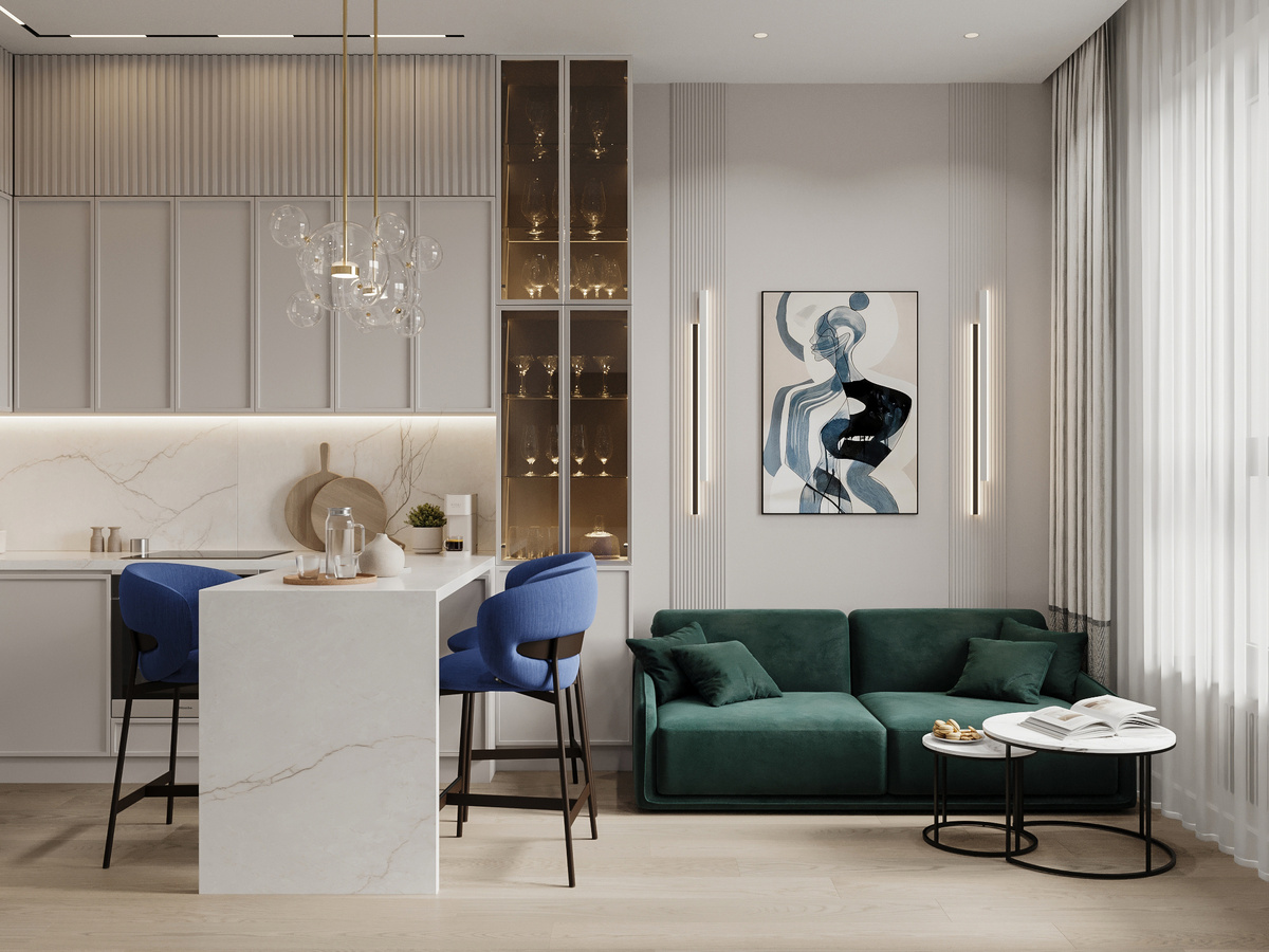 пример небольшой квартиры от бюро СИМВОЛ