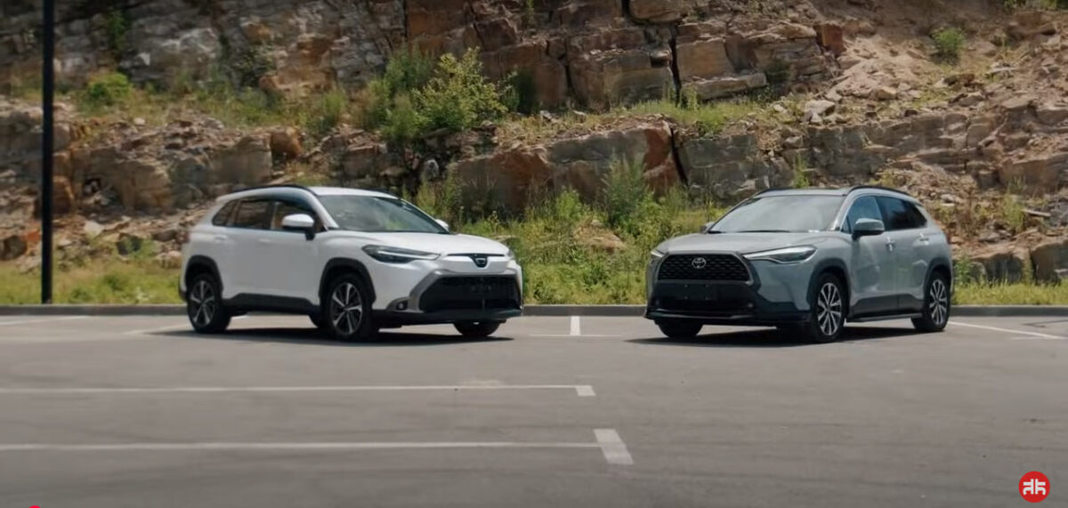 Toyota Corolla Cross из Японии и Китая. Источник: скриншот из VKвидео канала «Япония Транзит»