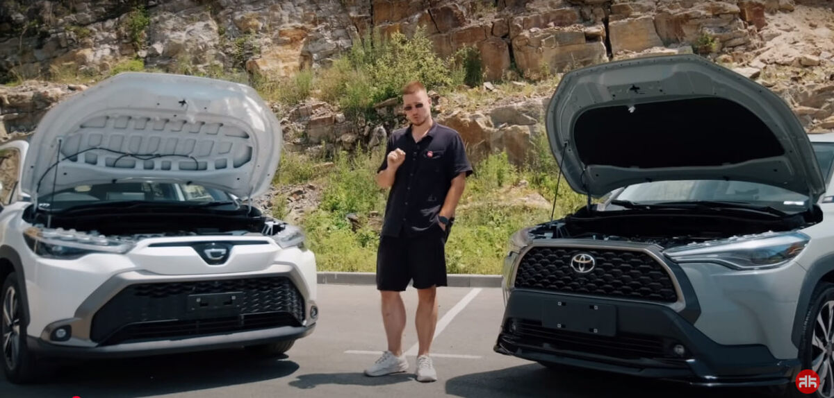 Toyota Corolla Cross из Японии и Китая. Источник: скриншот из VKвидео канала «Япония Транзит»