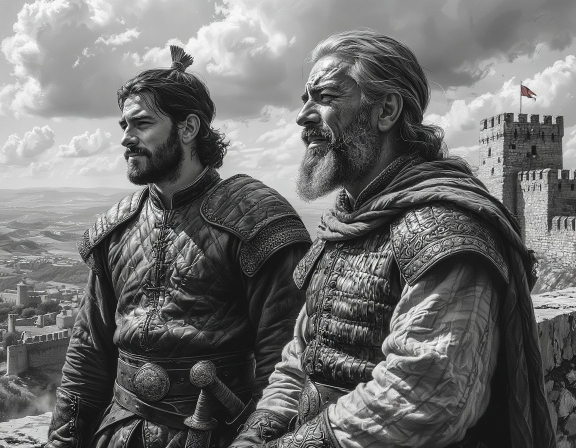 Осман делится своими страшными подозрениями с Тургут-беем, который с болью и неверием выслушивает обвинения в адрес своего лучшего воина