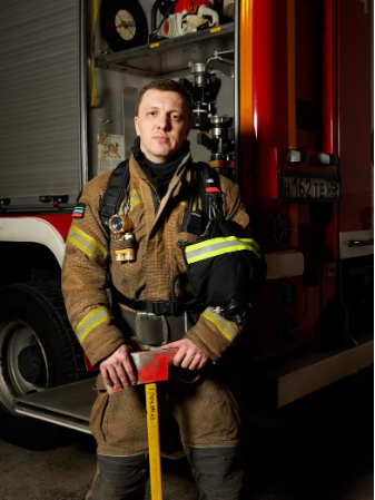 Тимур Магомедов, пожарный