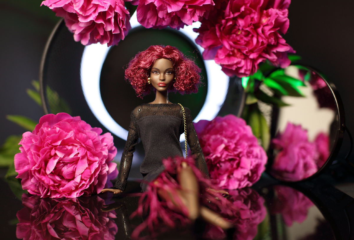 Аутфит из собрания автора, волосы в два раза короче, чем изначально