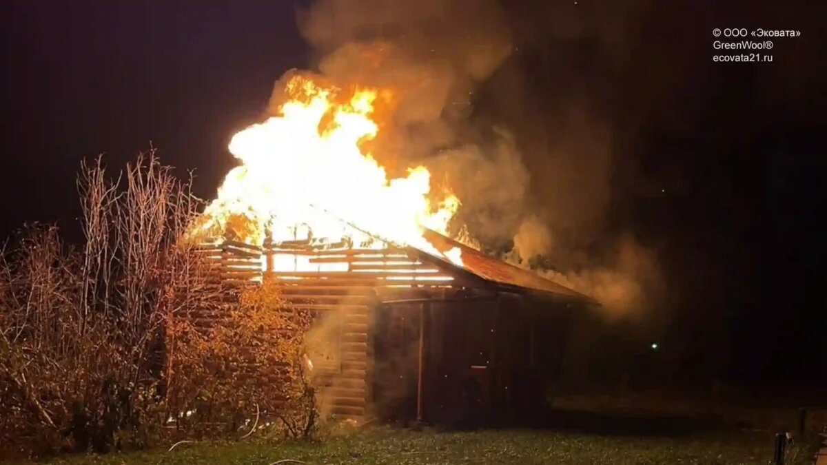 Эковата спасла баню от пожара