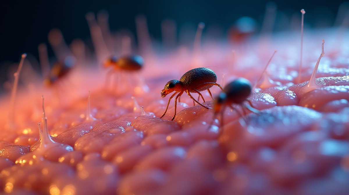 На поверхности лица ночью