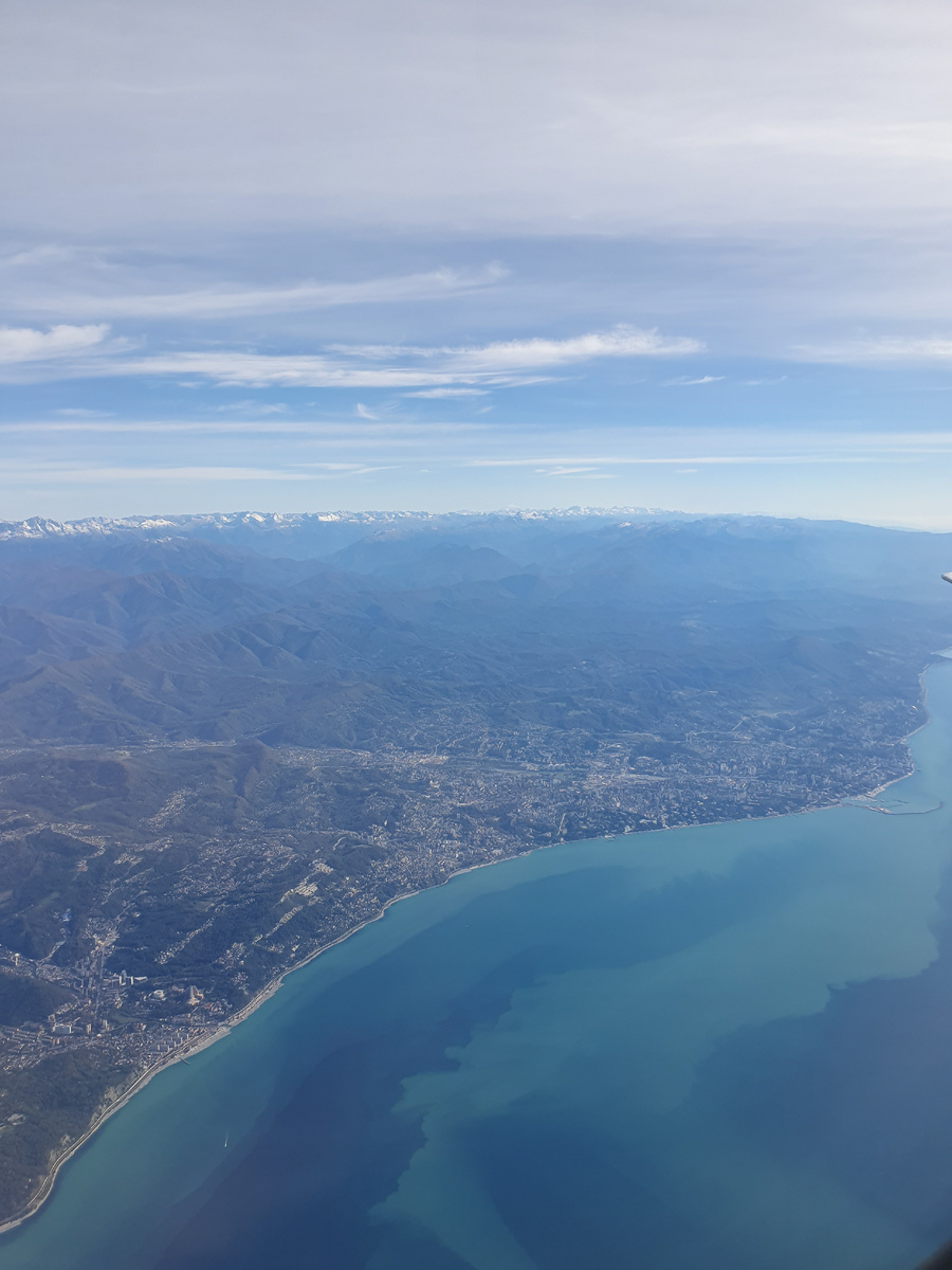 Вид на Сочи сверху.