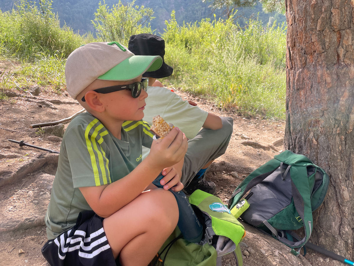 Первый привал с перекусом