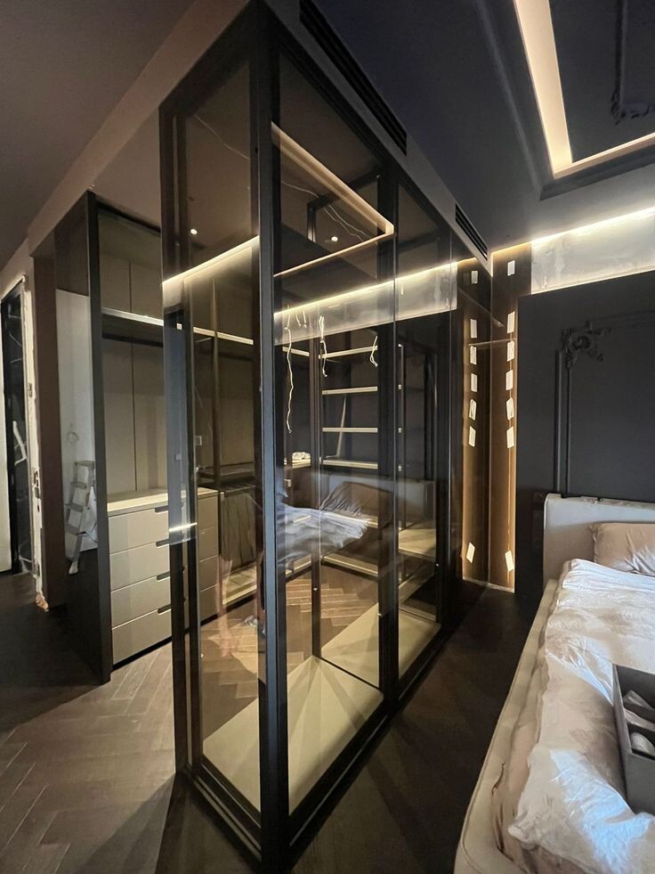 Стационарная перегородка алюминий-стекло DORIAN.RU