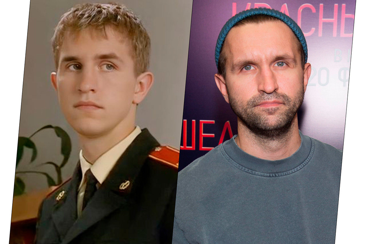 Телеканал СТС; Вадим Тараканов / ТАСС📷Иван Добронравов в сериале «Кадетство» (2006) и в 2025 году