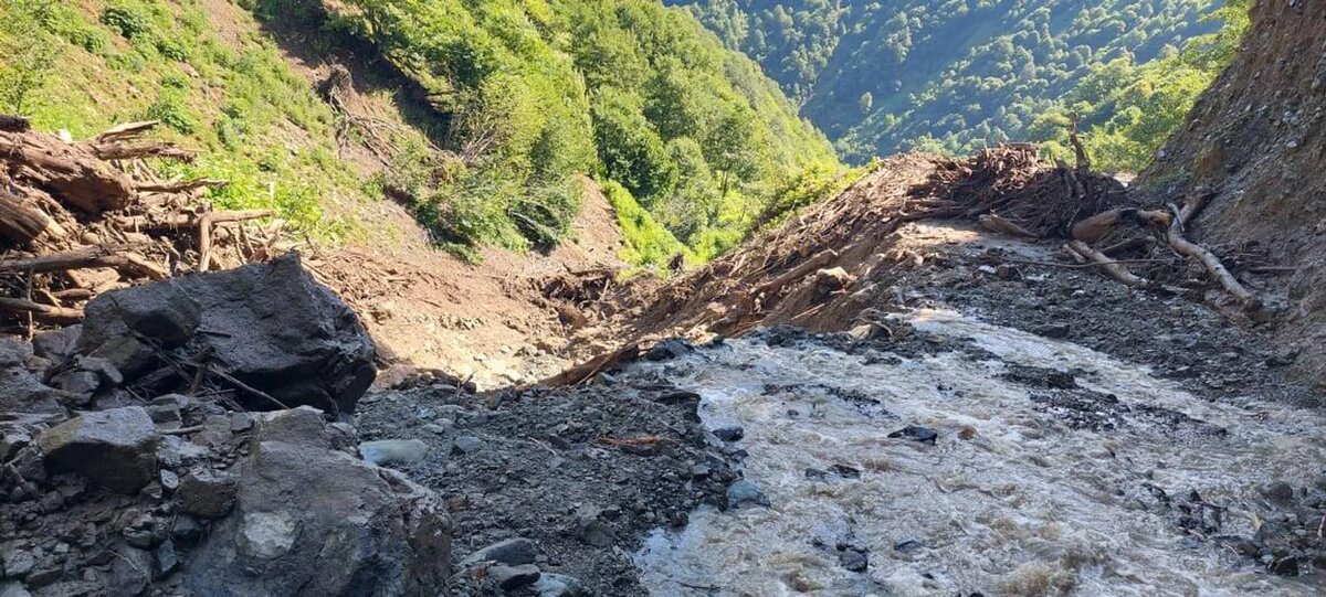 Оползень на западе Грузии © Guria region