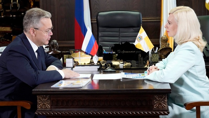    Встреча губернатора и министра образования Ставрополья Фото: Правительство Ставрополья