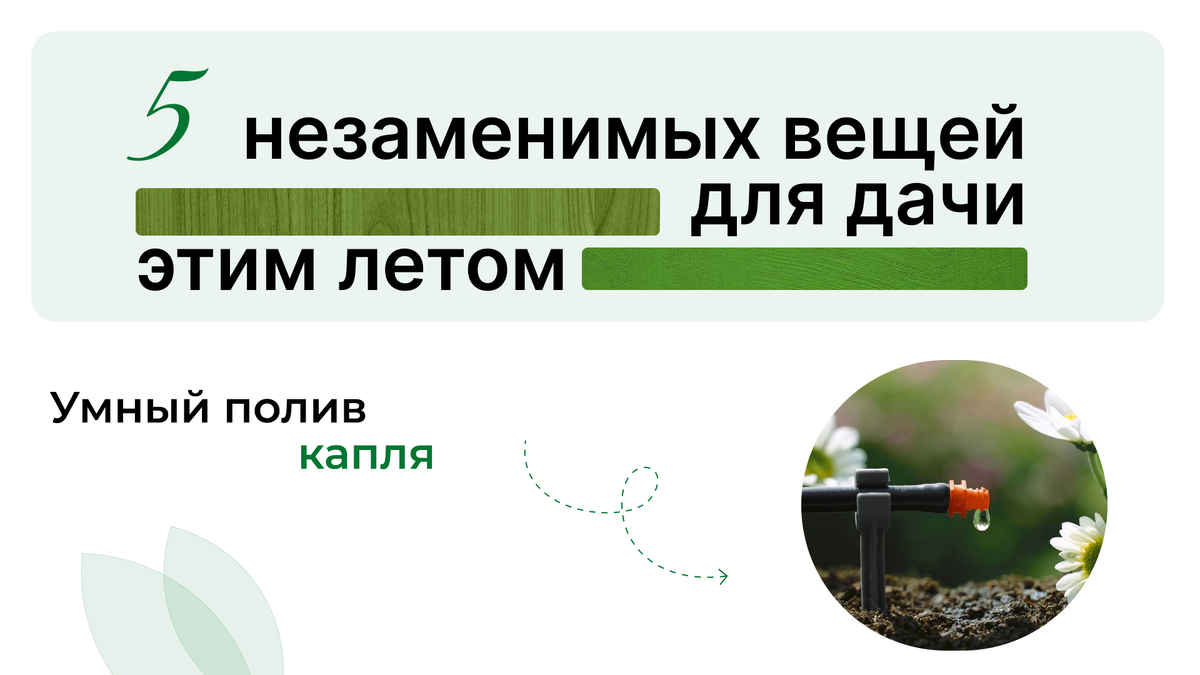 5 незаменимых вещей для дачи. Лайфхак. Умный полив капля