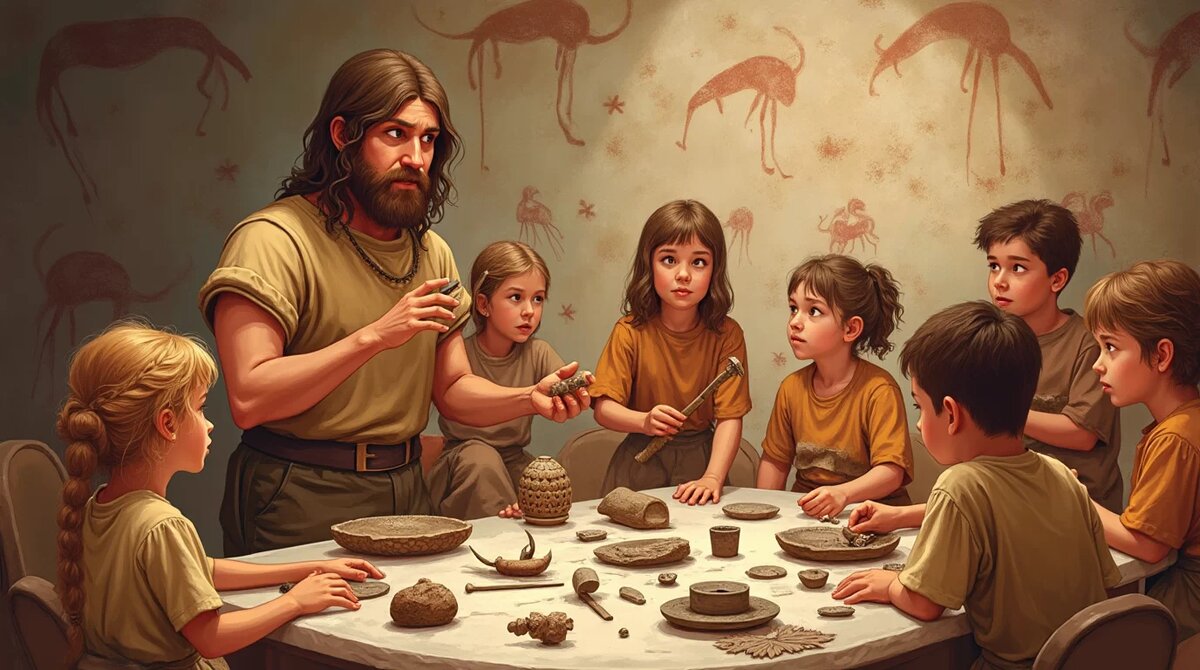    Интерактивный урок истории с демонстрацией древних орудий труда askmy.ru