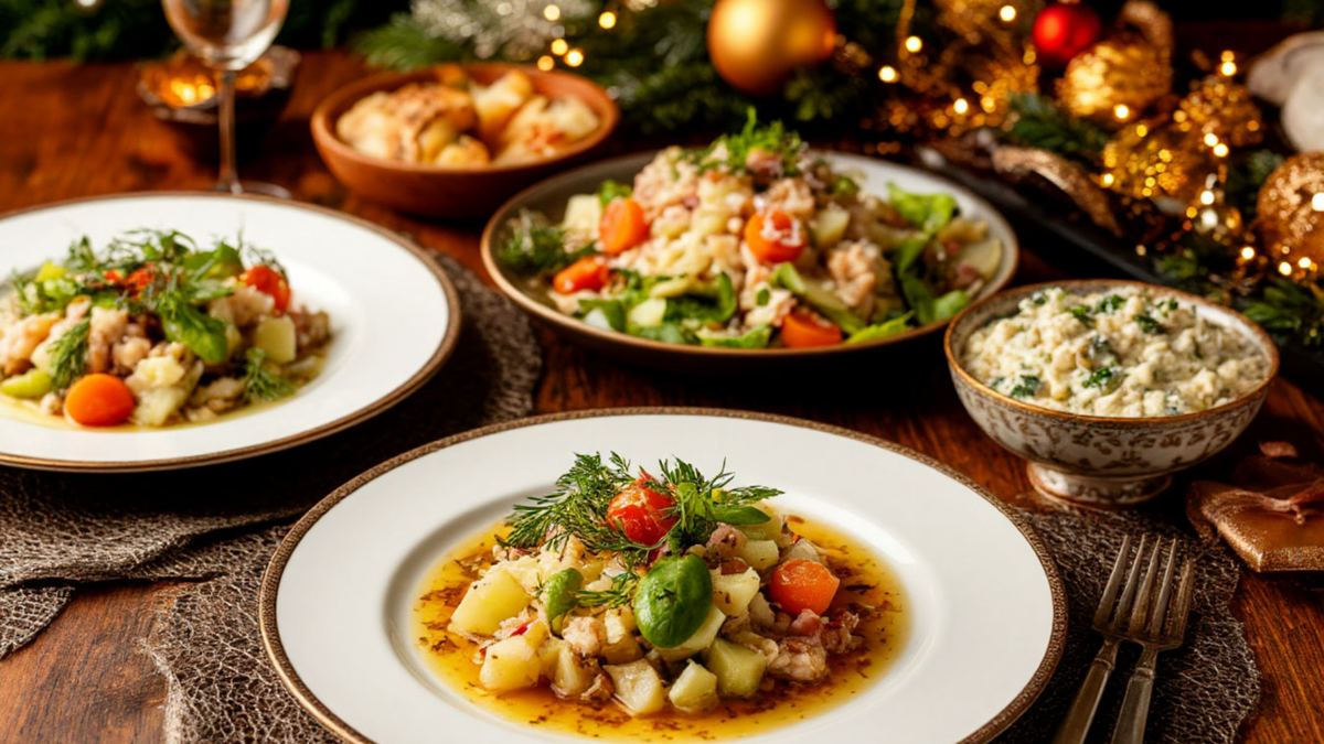 Меню на Новый год: 5 небанальных замен оливье, которые вас удивят! 🎄✨