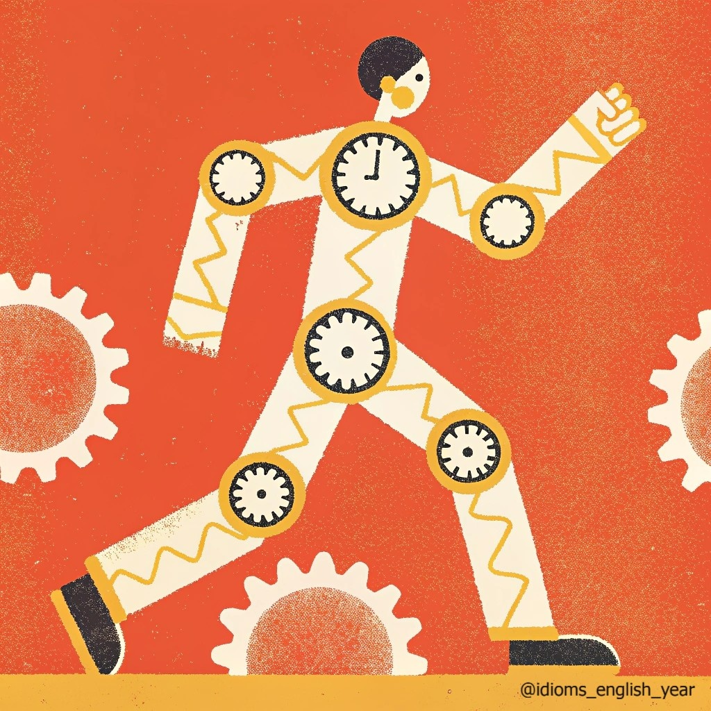 Английская идиома "Run like clockwork"