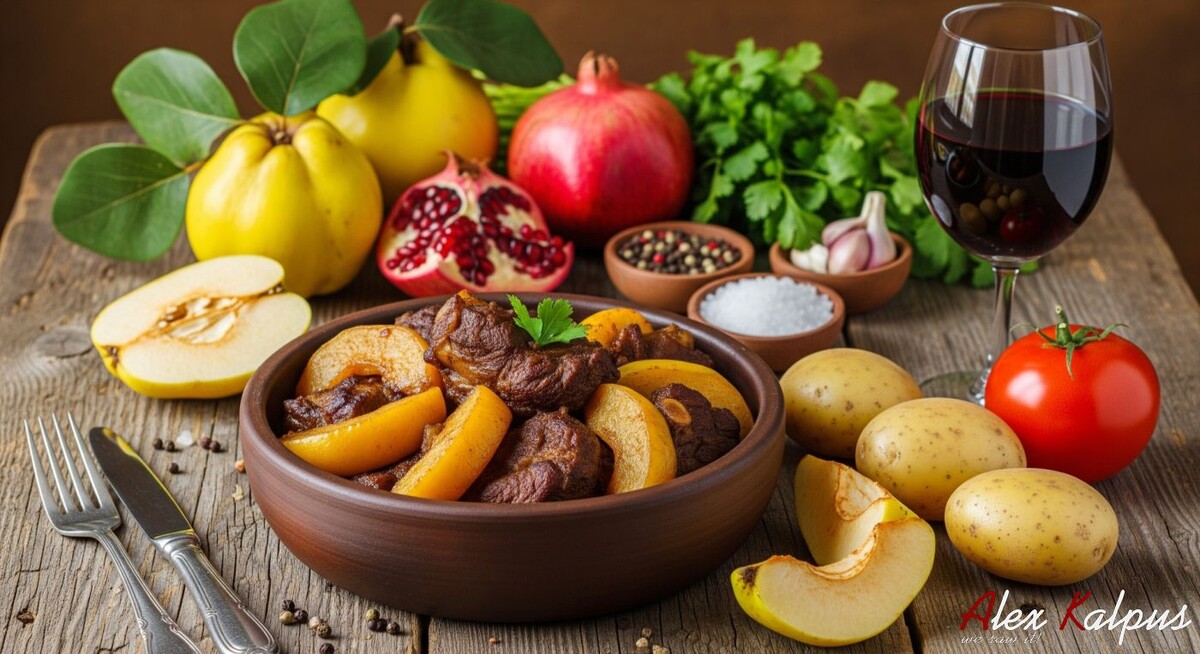 Рецепт барашка с айвой по-грузински