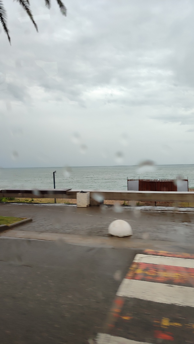 вид из такси на дачу Сталина