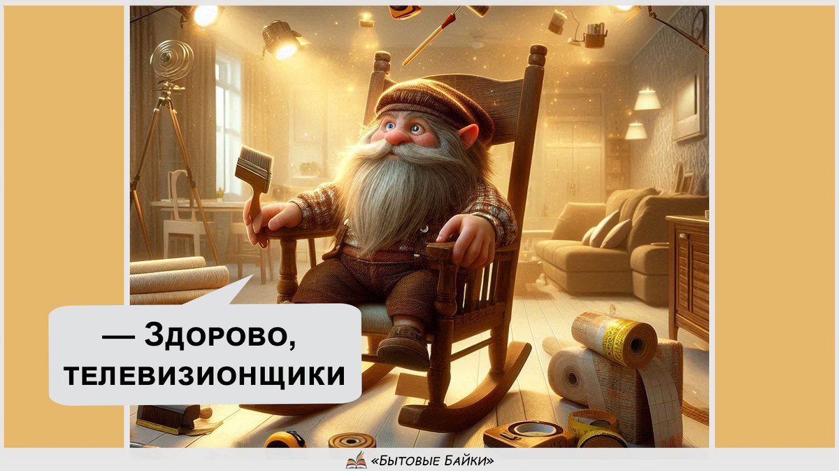 Наш домовой попал на телевидение - Рассказ