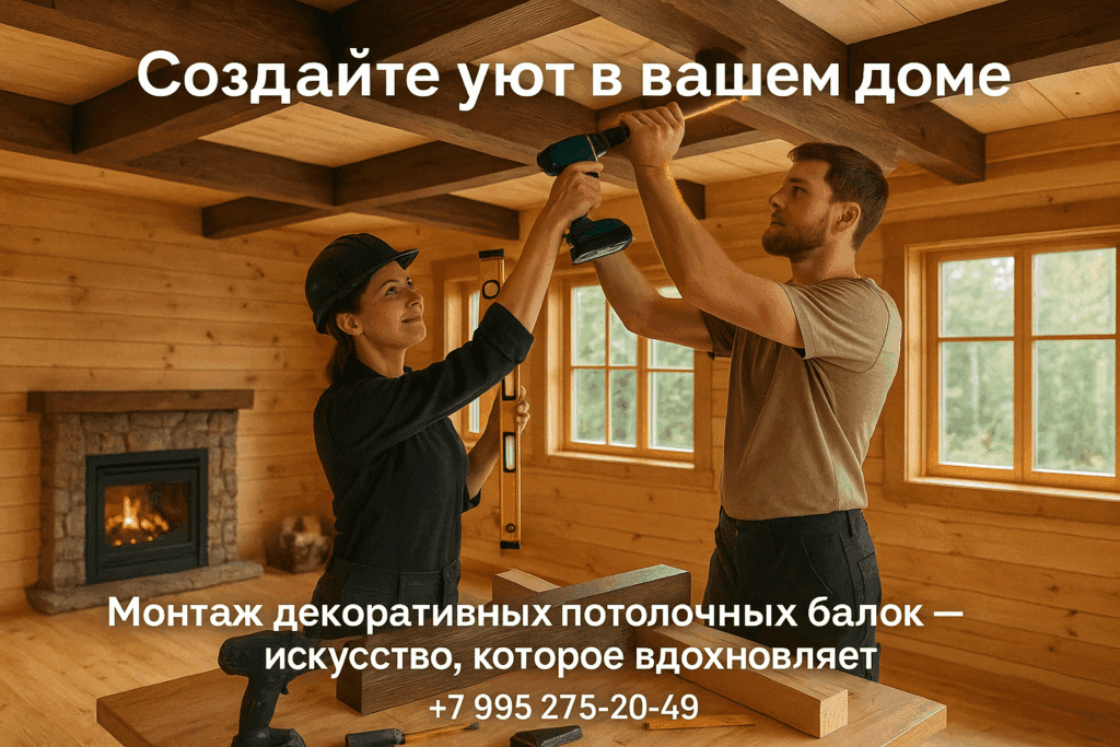    Монтаж декоративных балок в доме из строганного бруса: секреты мастеров genadich