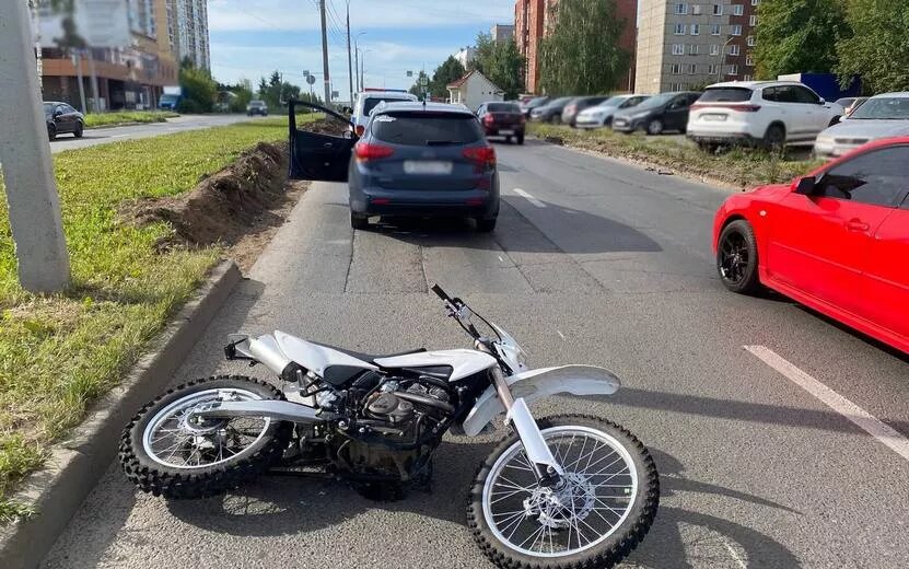    Пьяный мотоциклист пострадал в ДТП на ул. Союзной в Ижевске