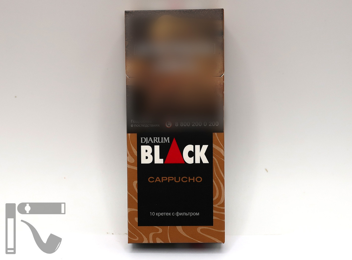 Кретек Djarum Black Cappucho. Фото: © канал "Уголок Курильщика"