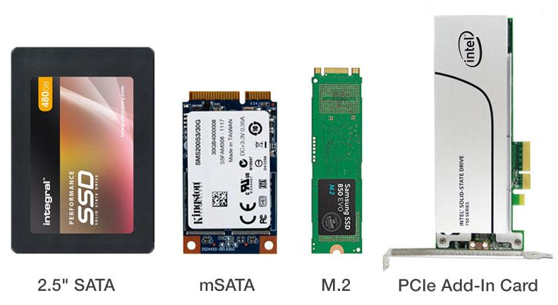 SSD накопители и переходник PCIe