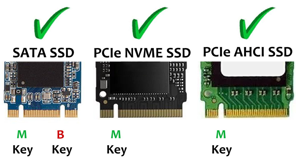 Различие ключей (Key) в NVME и SATA SSD