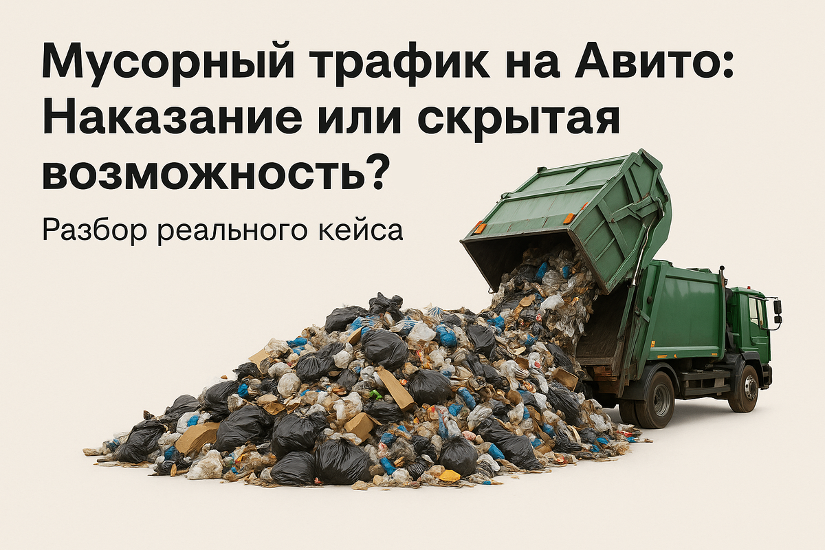 Ваше объявление на Авито видят не те люди? Разбираем реальный кейс «мусорного» трафика, анализируем алгоритмы и даем гибридную стратегию на 2025 год.