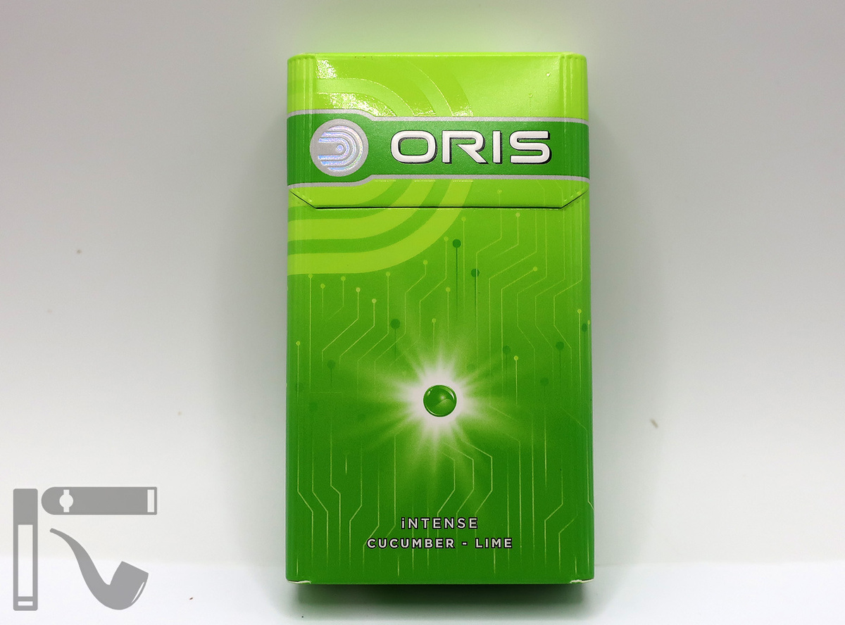 Сигареты Oris Intense Cucumber - Lime. Фото: © канал "Уголок Курильщика"
