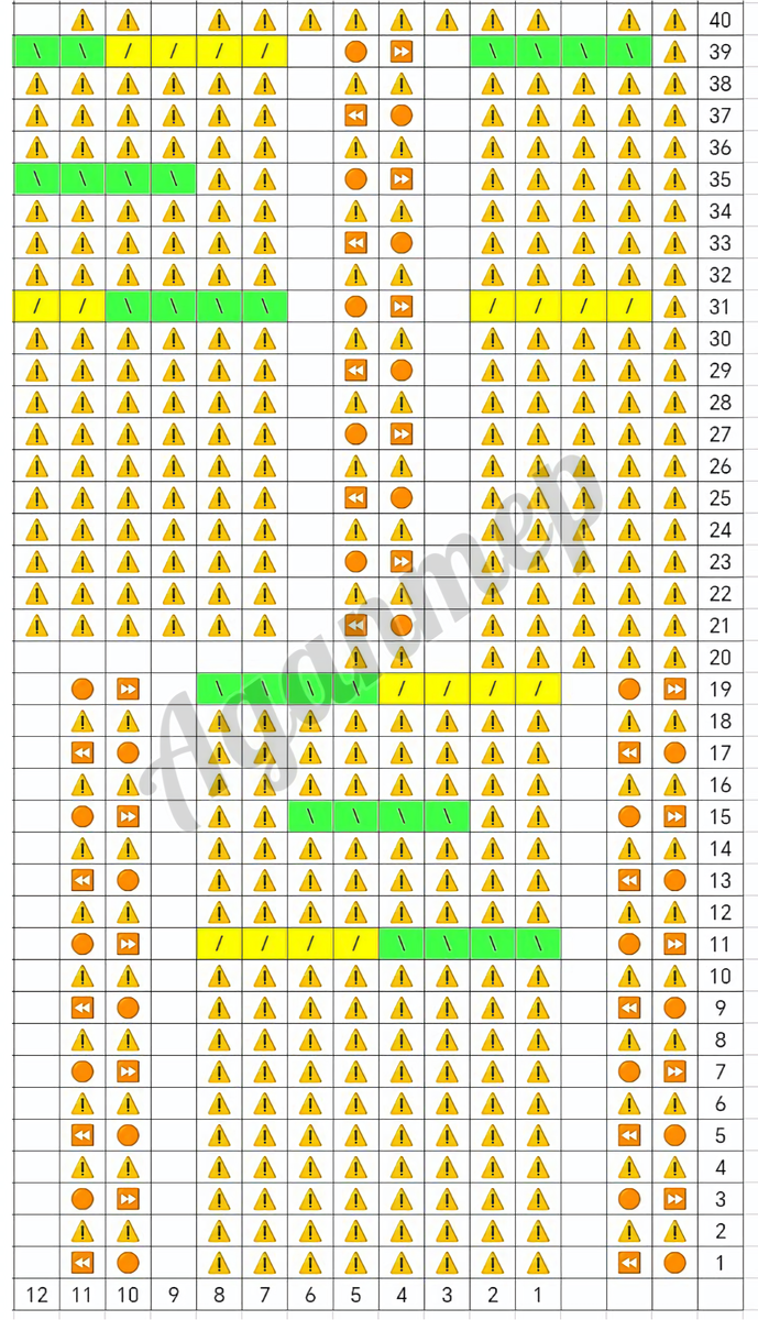 Схема узора 7.