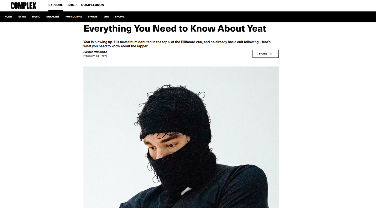 Cтатья из Complex Magazine