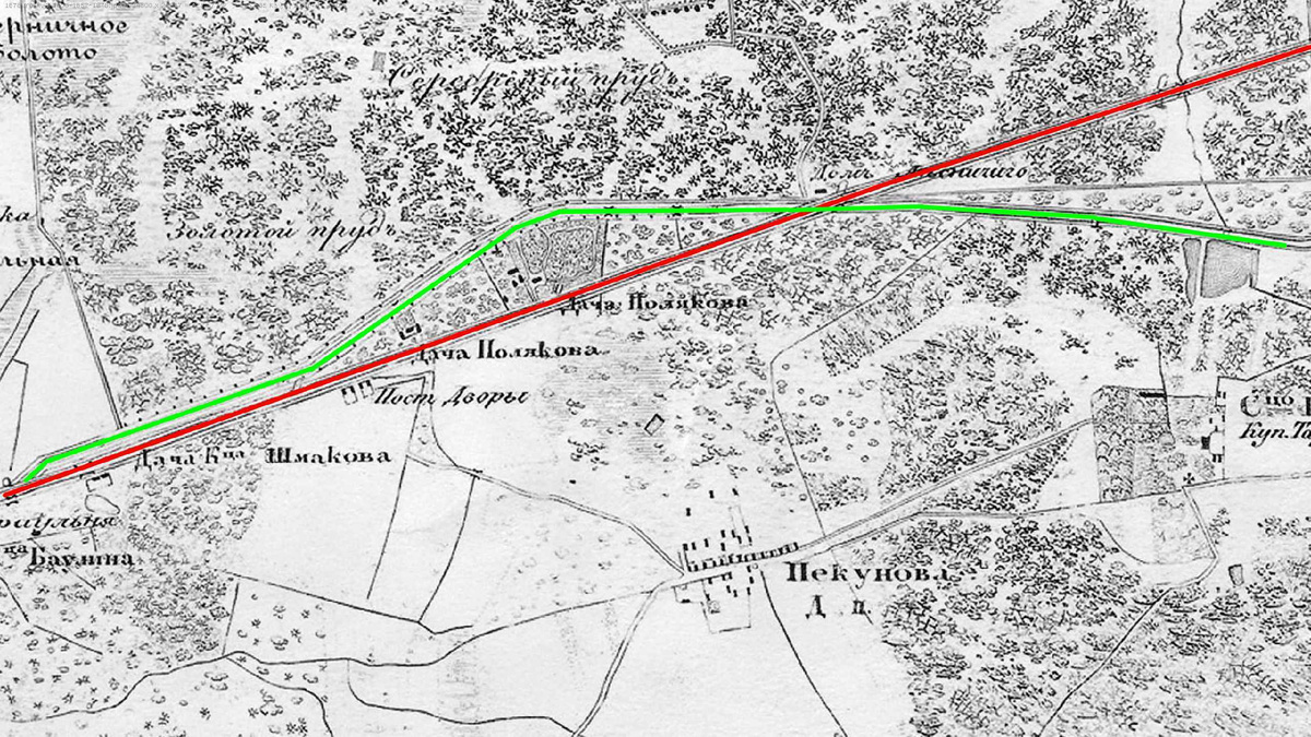 Фрагмент карты с сайта retromap.ru