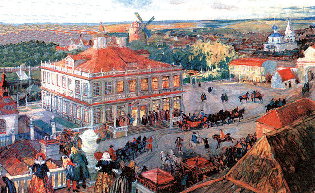 А. Бенуа "В Немецкой слободе". 