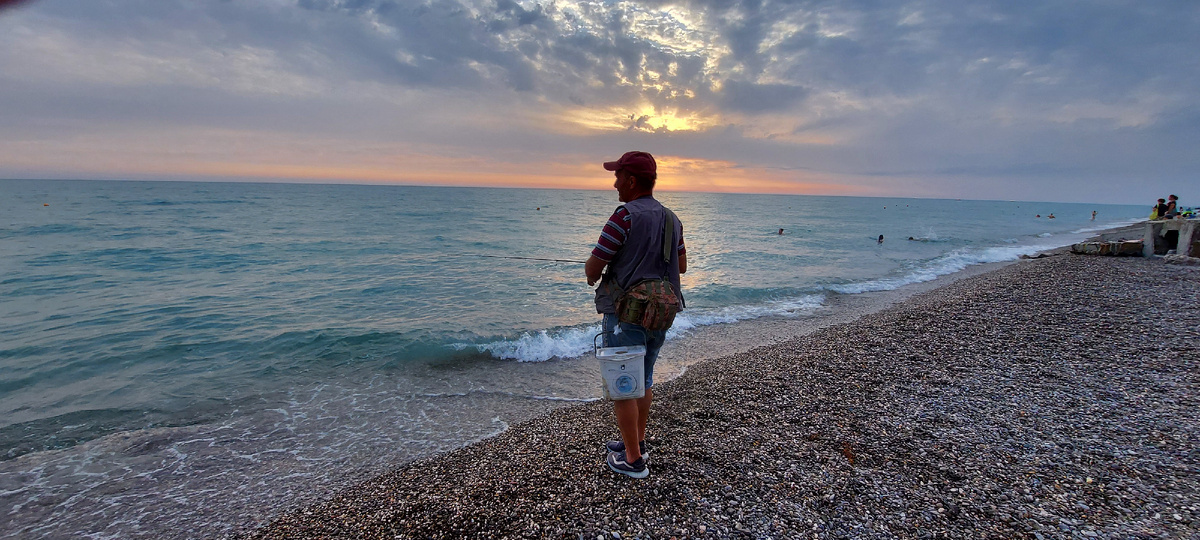 Виктор из Николавки в совершенстве освоил миниджиг на море
