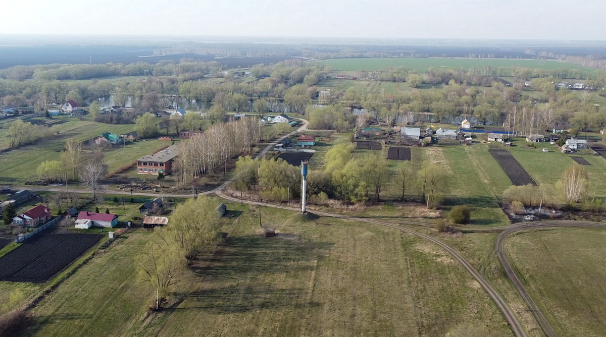 Село Крутовское с высоты птичьего полёта