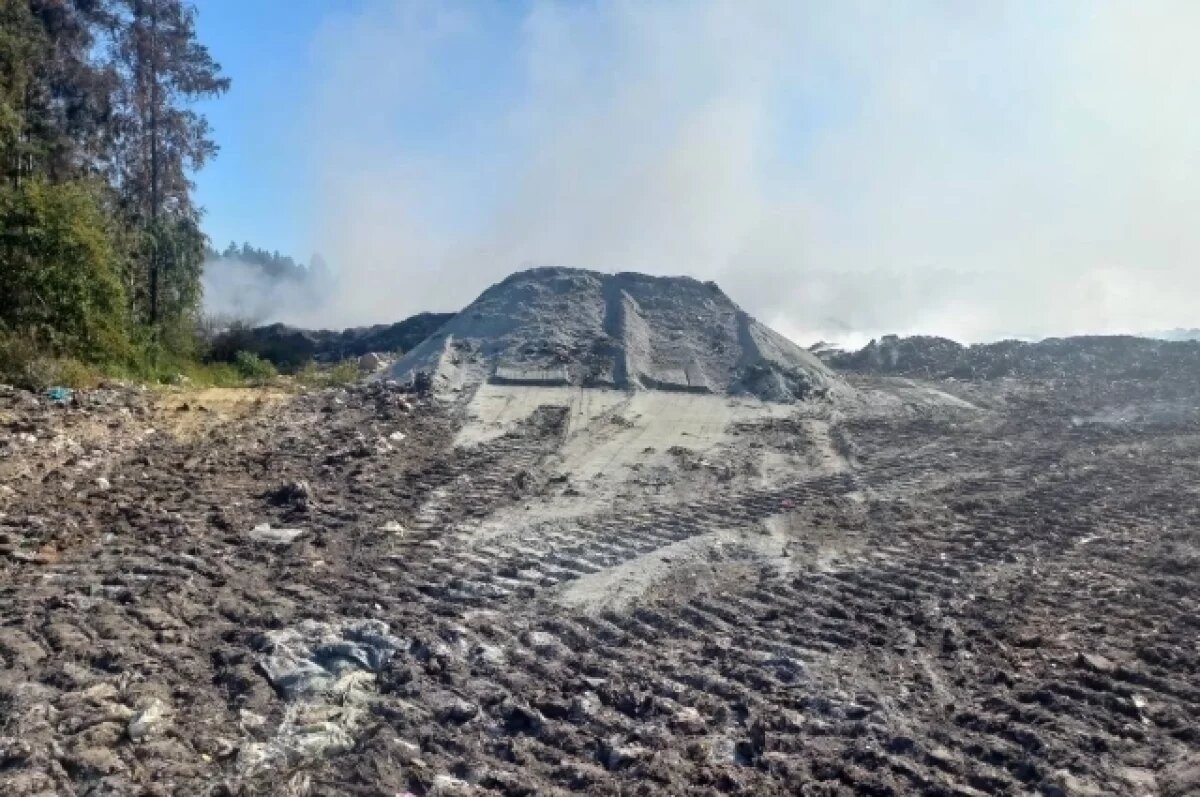    В Медвежьегорске локализовано возгорание на полигоне ТБО