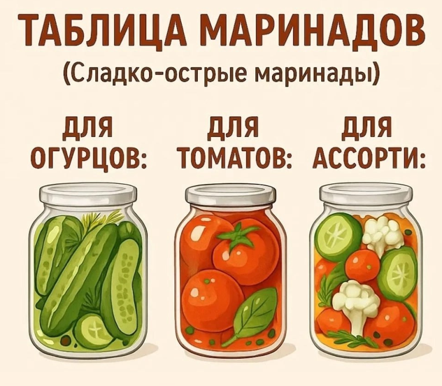 Маринады для овощей