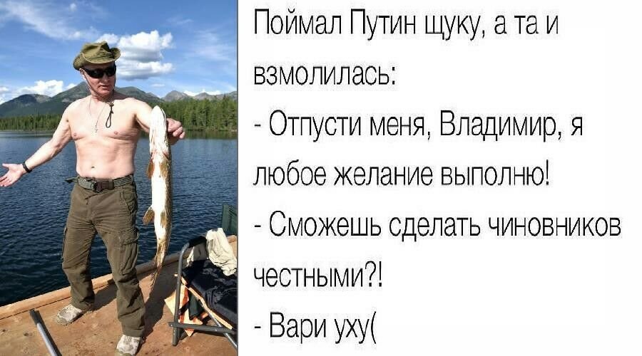 Анекдоты про рыбалку, щуку, желания