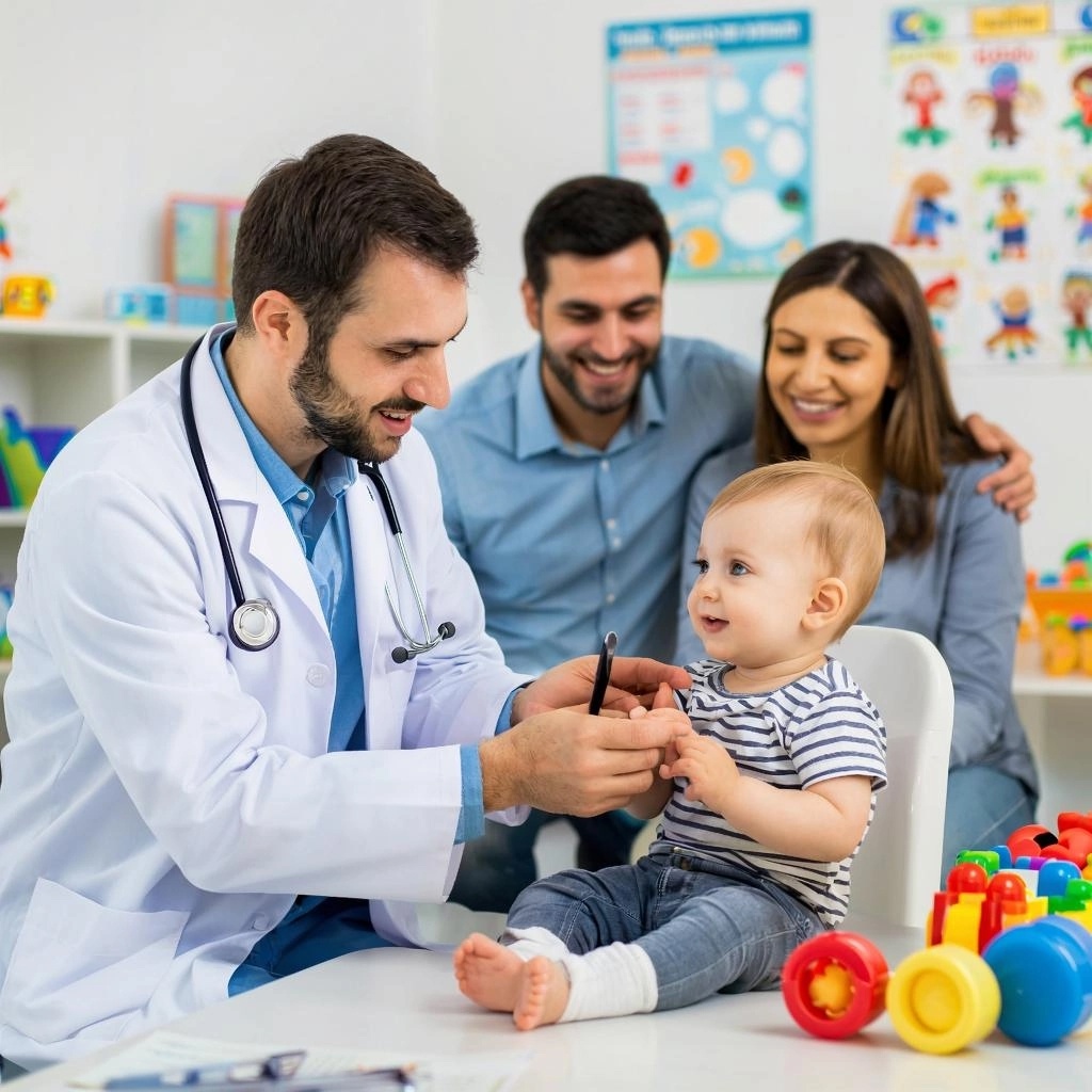 Осмотр проводится в присутствии родителей. 