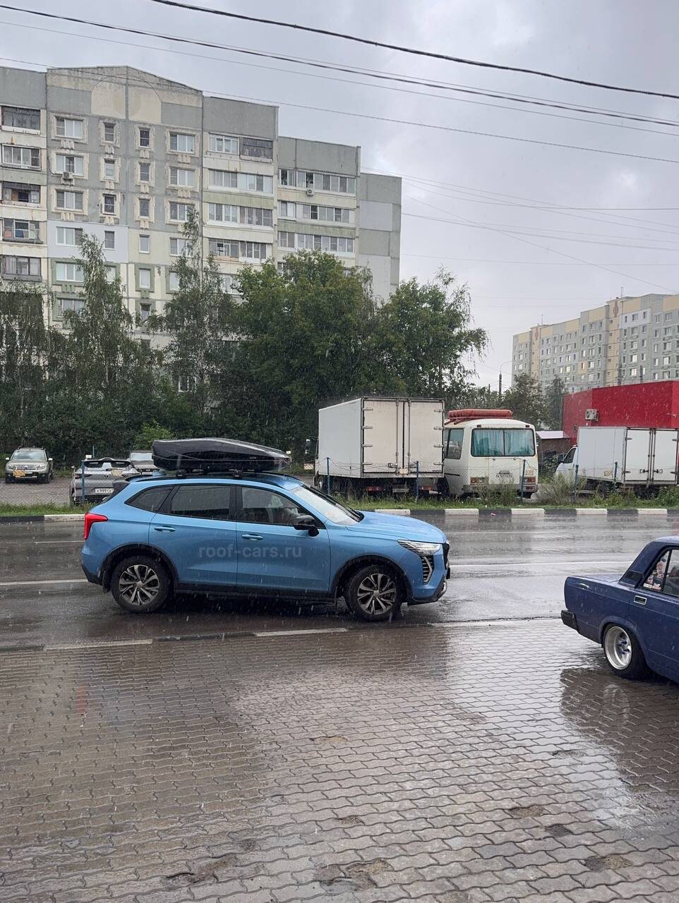 Установка багажника и автобокса 450л на HAVAL Jolion в Туле