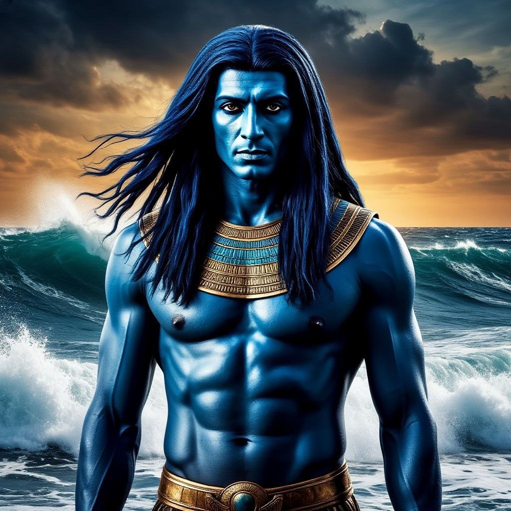 Нун (др.-егип. — «вода», «водный») — сотворивший себя «отец богов», в древнеегипетской мифологии - первозданный океан в начале времён. (нейросеть)