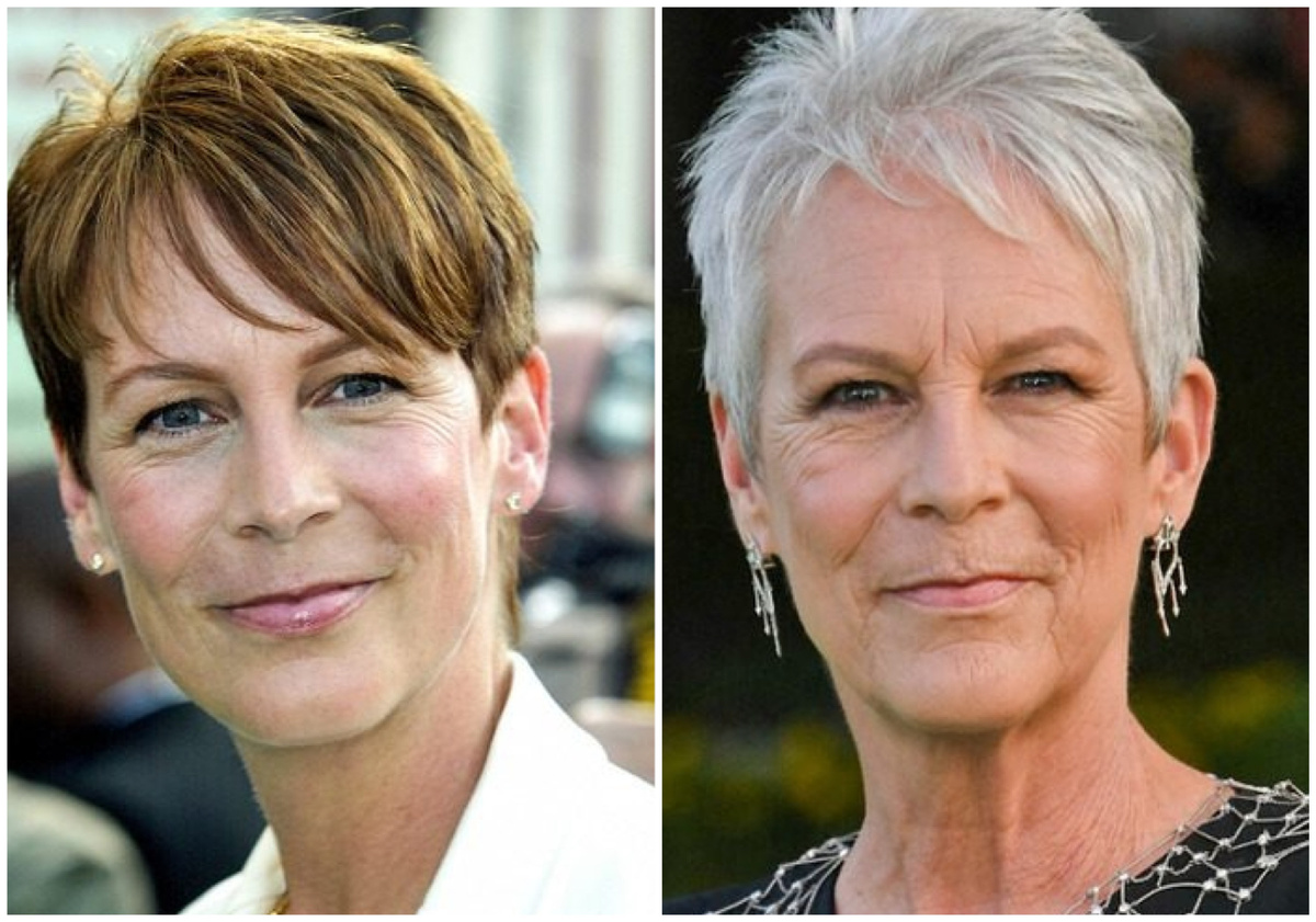 Джейми Ли Кертис в 43 и 62 года