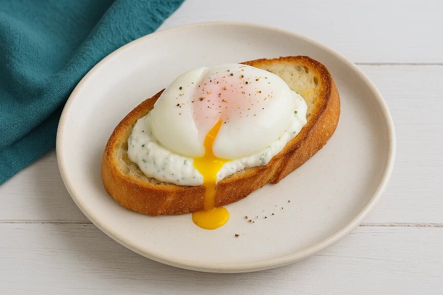 Тост с яйцом пашот 