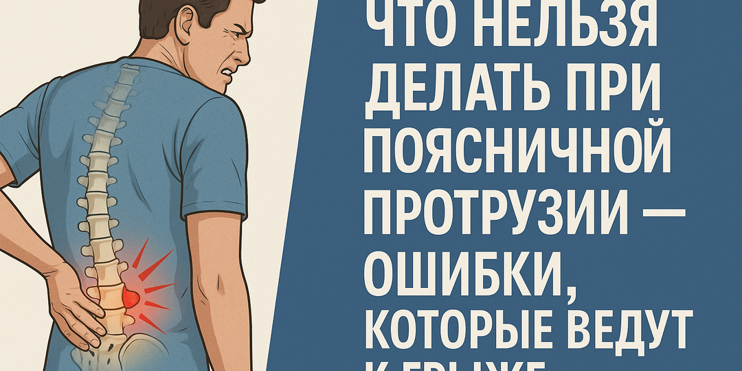 Что нельзя делать при поясничной протрузии — ошибки, которые ведут к грыже