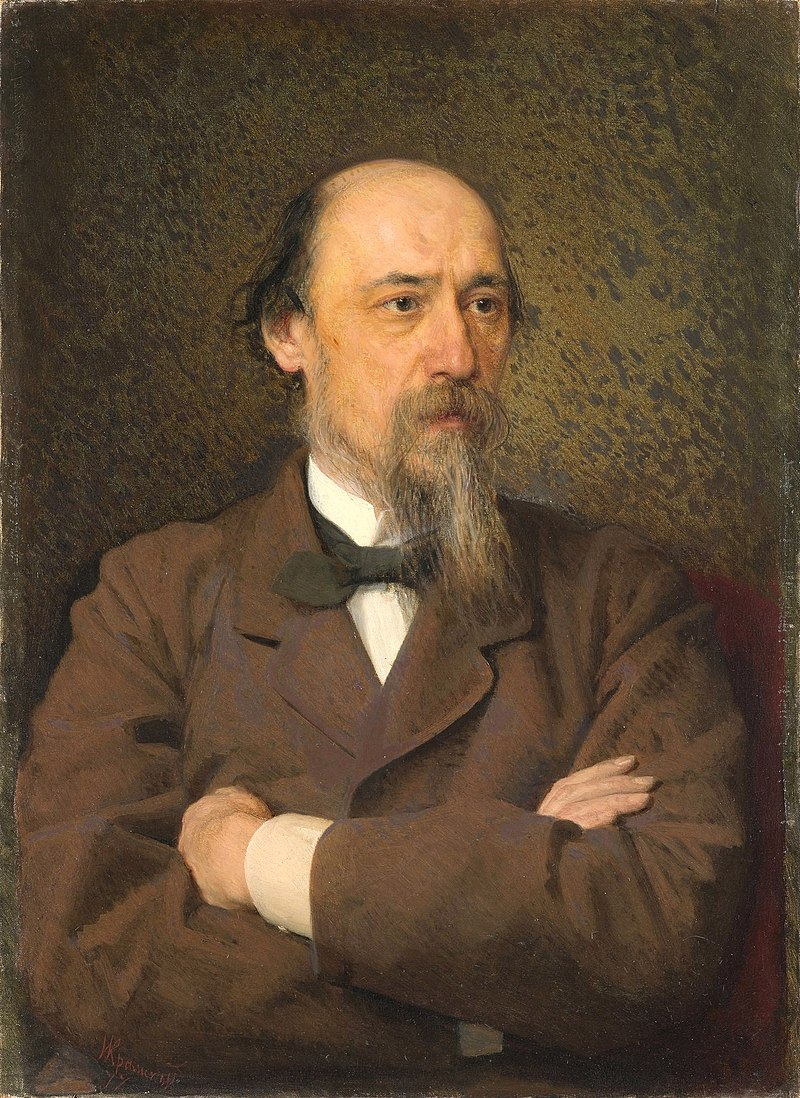 И. Н. Крамской. Портрет Н. А. Некрасова. 1877 Холст, масло. 75 × 55 см Третьяковская галерея, Москва
