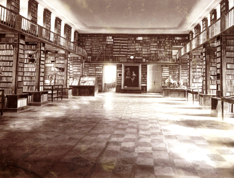 Торвальд Оскар Митрейтер, фотограф. Библиотека Румянцевского музея. 1881 год. С портретом графа канцлера Николая Петровича Румянцева.