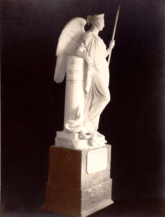 Т.О. Митрейтер, фотограф. Антонио Канова. Статуя "Мир" в собрании Отделения изящных искусств Румянцевского музея в Москве. 1881 год.