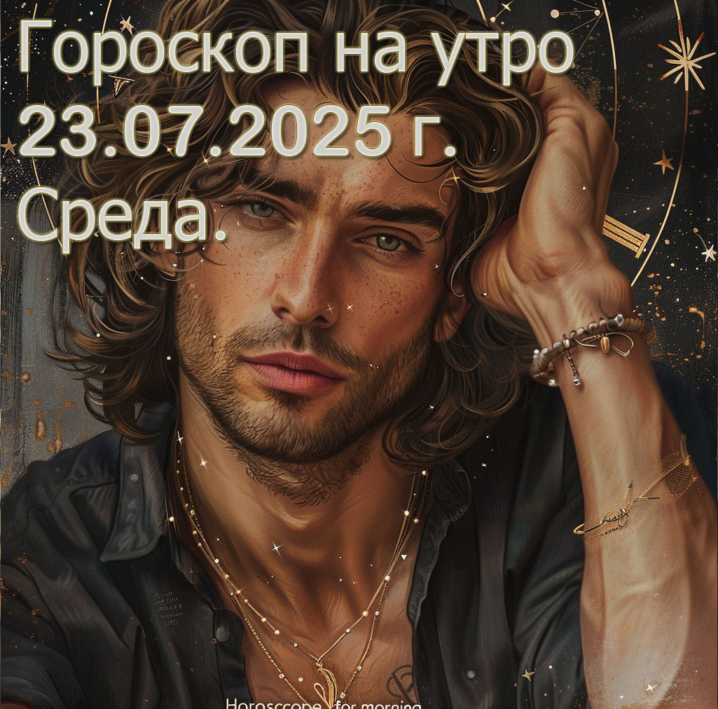 Гороскоп на утро 23 Июля 2025 г. Среда. https://t.me/goroskopnautro